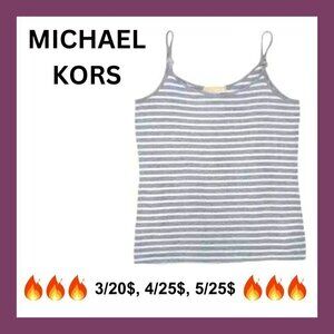 MICHAEL KORS Striped spaghetti straps super soft cami
